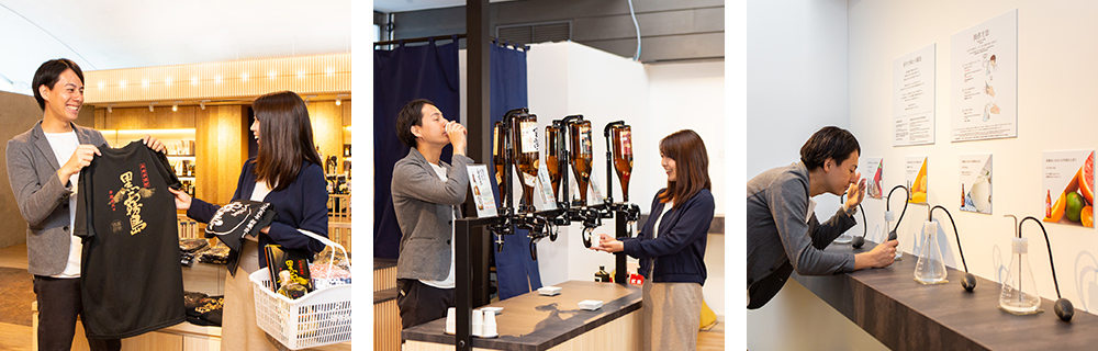 写真:ショッピング、焼酎試飲