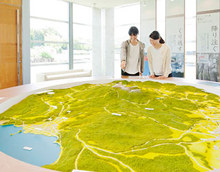 写真:地形ジオラマ