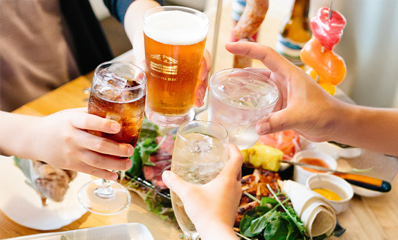 写真：ドリンクメニュー