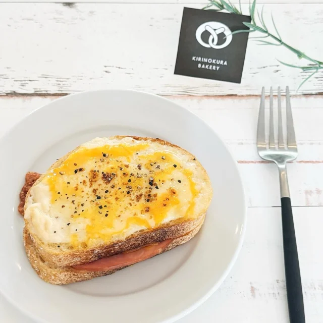 食べてみたい！と思ったら「いいね！」をお願いします🍞

「霧の蔵ベーカリー」の人気商品「クロックムッシュ」が、このたびリニューアルしました✨

クロックムッシュ ¥400(税込)
-——————————————
これまでのクロックムッシュと比べて、なんと厚みが1.5倍に！
当店のクロックムッシュには、お客様から人気の高い「かごパン」を使用しています。
厚みがアップしたことで、かごパンの特長であるふんわりもっちりとした食感や生地本来の味わいを、よりしっかりと感じられるようになりました。
3種のチーズやホワイトソースが口の中でとろけ、至福の味わいです。

この機会に、ぜひお試しください☺

スタッフ一同、皆様のご来店を心よりお待ちしております🍀

■ご予約方法：お電話(0986-22-8989)または店頭にて承ります。
※DM、コメントでのご予約は受け付けておりません。
※数量限定のため、先着順の販売となります。

■お問い合わせ
「霧の蔵ベーカリー」宮崎県都城市志比田町5480番地
【電話受付時間】9:30～16:00
【定休日】火曜日
【TEL】0986-22-8989

#焼酎の里
#霧島ファクトリーガーデン
#黒霧島
#霧の蔵ベーカリー
#都城ランチ